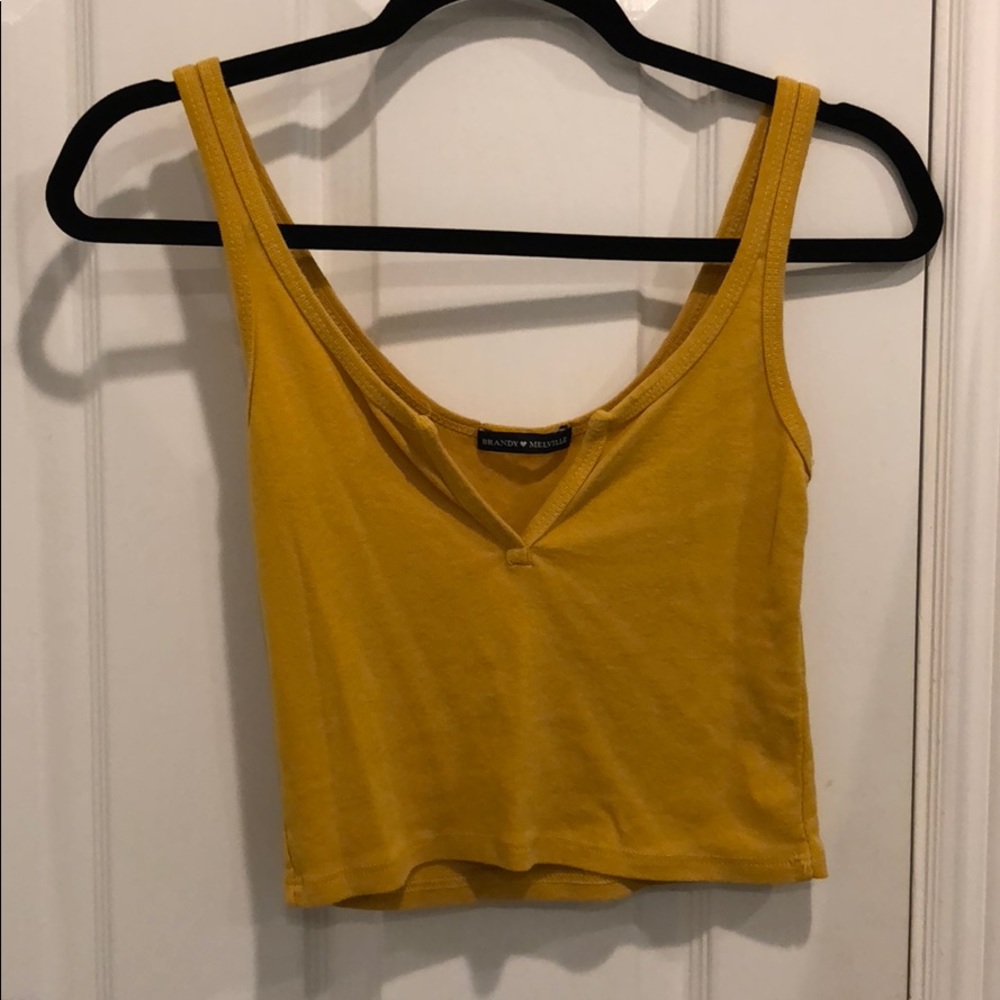 Brandy Melville mustard tank top